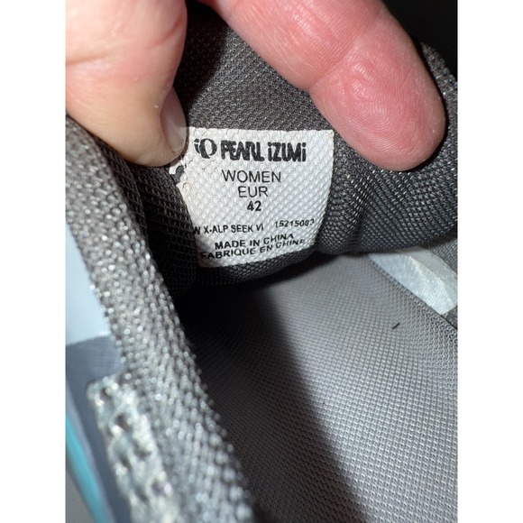 Pearl Izumi X-Alp Seek VI Womens Sneakers 9.5 Gray Blue Athletic Cycling Shoes - Picture 8 of 9